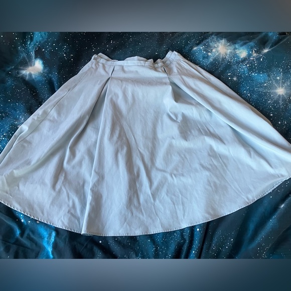 Light Blue Midi Skirt - Picture 1 of 2